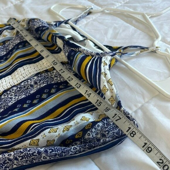 Hype Maxi Dress, Spaghetti Strap Halter, Elastic Waist, Side Slits, Medium - Picture 5 of 10